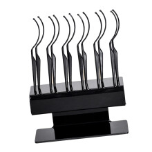 12 Pieces Eyelash Display Stick Eyelash Display Holder for Travel blac