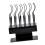 12 Pieces Eyelash Display Stick Eyelash Display Holder for Travel blac 1