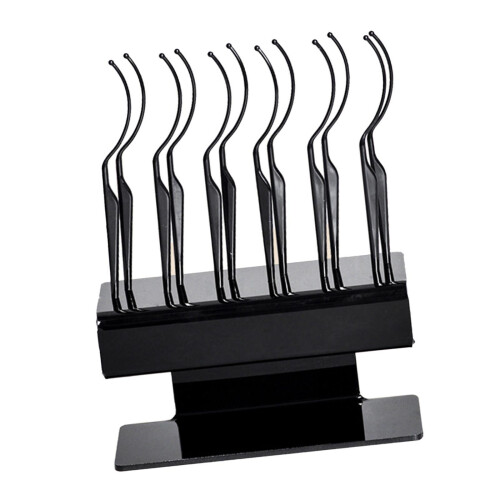 12 Pieces Eyelash Display Stick Eyelash Display Holder for Travel blac