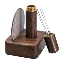 Espresso Distribution Tool Set Wooden with Base Wdt Tools for Cafe Hom