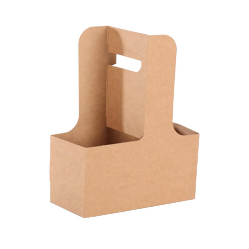 10 Pieces Drink Carrier with Handle Foldable for Bubble Tea Juice Milk 2