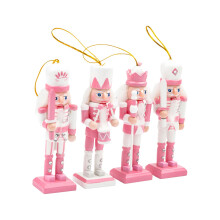 4 Pieces Nutcracker Soldier Figurine Doll Ornament for Festival Office