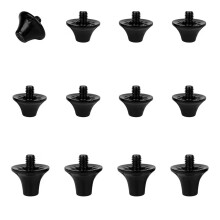 Flare Pro Black Alloy Football Studs 12 Pack