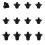 Flare Pro Black Alloy Football Studs 12 Pack 1