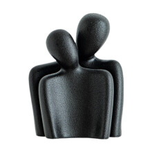 Abstract Embracing Couple Statue Desk Sculpture for Housewarming Livin
