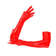 Patent Leather Gloves Dress up Costume Accessory for Evening Christmas