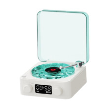 Vinyl Record Player Mini Portable Retro Sleep Aid Speakers for Friends
