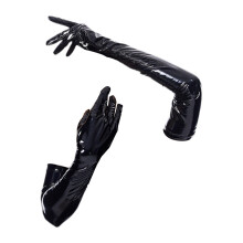 Patent Leather Gloves Dress up Costume Accessory for Evening Christmas