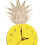 Pineapple Fruit Wall Clock Silent Cartoon for Office Kitchen Home Deco 3