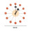 Round Ball Wall Clock Simple Mid Century for Study Room Bedroom Decor 2