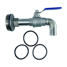 50 Gallon Steel Drum Faucet G2" Replacement Parts with Gaskets Barrel
