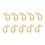 10 Pieces Retaining Spring Clips Portable Fixing Snap Spring Clips Gol 1