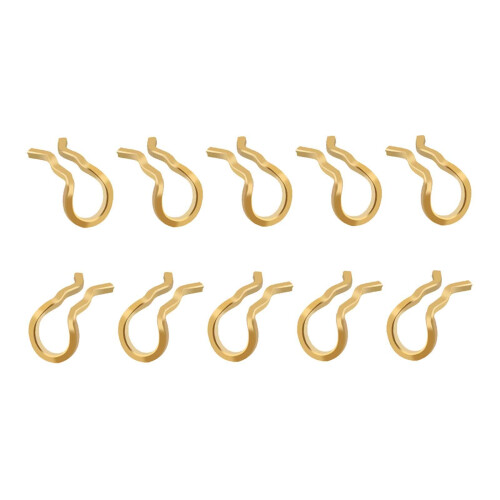 10 Pieces Retaining Spring Clips Portable Fixing Snap Spring Clips Gol