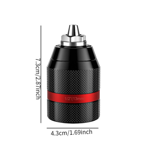 Hand Drill Chuck Ratchet Self-locking 1.5-13mm Drill Bit Chuck for Dri 1