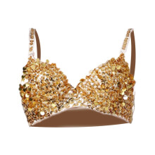 Sequin Corset Luxury Handmade Glitter Crop Top Bra for Nightclub Party