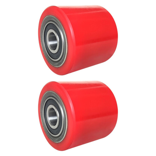 2Pcs Roller Wheel with Bearings Forklift Accessories Sturdy Truck Load