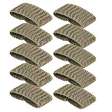 10x Elastic Belt Keepers Strap Retainer Band for Pants Belt Nylon Belt