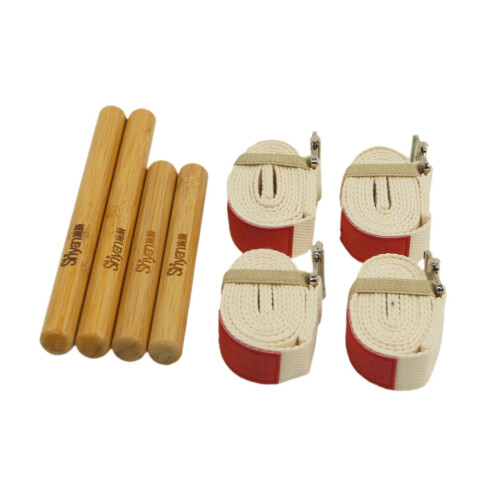 Bamboo Massage Sticks Set Wooden Massager Bamboo Massage Roller Sticks