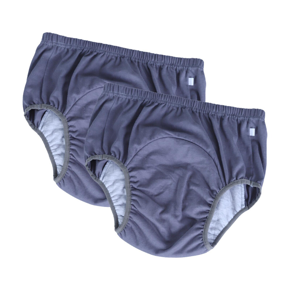 2x Adults Leakproof Incontinence Underwear Breathable Underpant for Di