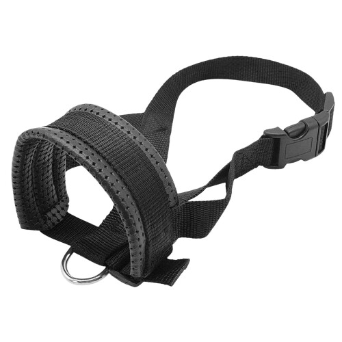 Nylon Soft Dogs Muzzle Adjustable Loop for Grooming Travel Behavior Tr