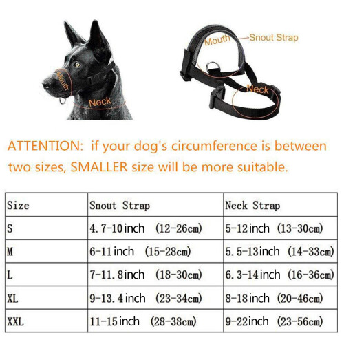 Nylon Soft Dogs Muzzle Adjustable Loop for Grooming Travel Behavior Tr 1