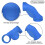 2 Pieces Baseball Thumb Guard Silicone Reduce Bat Sting Batters Battin 3