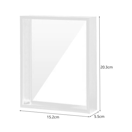 Shadow Box Frame Clear Floating Photo Frame for Graduation Award Memor 1