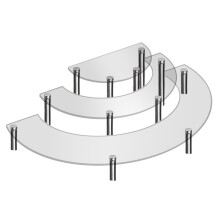 Acrylic Half Moon Dessert Cupcake Display Stand for Home Wedding Nail