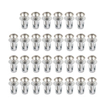 30 Pieces Petal Rivets Nut Screw Anchor for Curtain Installation Calli
