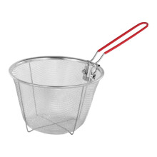 Stainless Steel Deep Frying Basket Practical Home with Long Handle Tab