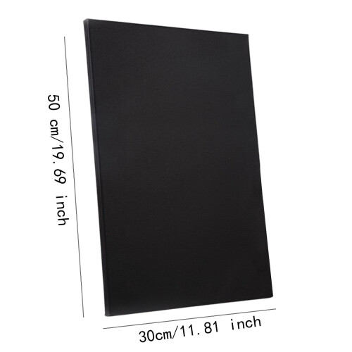 2 Pieces Stretched Black Canvas Art Boards for Crafts Tempera Acrylic 1