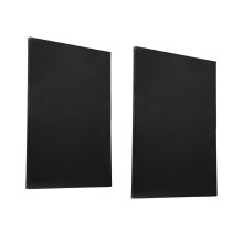 2 Pieces Stretched Black Canvas Art Boards for Crafts Tempera Acrylic