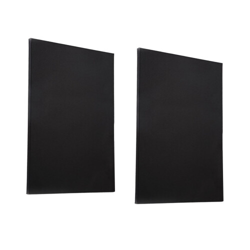 2 Pieces Stretched Black Canvas Art Boards for Crafts Tempera Acrylic