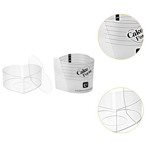 Heart Cake Disc Practical Acrylic with Cake Form for Home Kitchen Rest 2