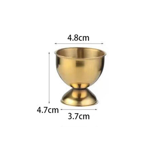 Stainless Steel Egg Cup Kitchen Gadget Dinnerware Durable Egg Tray gol 1