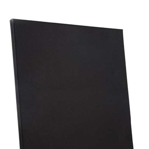 2 Pieces Stretched Black Canvas Art Boards for Crafts Tempera Acrylic 2