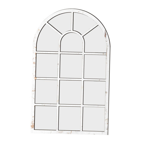 Arched Window Wall Mirror Windowpane Arch Mirror for Vanity Bedroom Ba