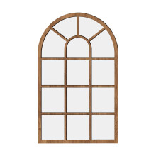 Arched Window Wall Mirror Windowpane Arch Mirror for Vanity Bedroom Ba