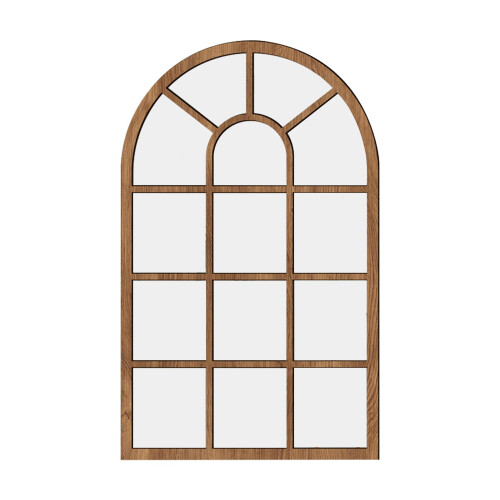 Arched Window Wall Mirror Windowpane Arch Mirror for Vanity Bedroom Ba