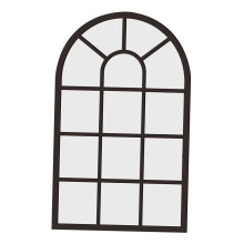Arched Window Wall Mirror Windowpane Arch Mirror for Vanity Bedroom Ba