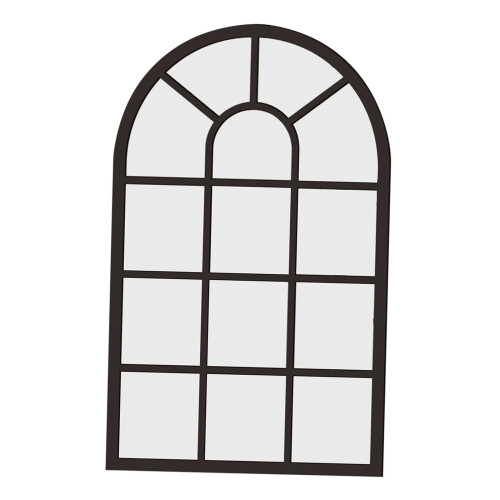 Arched Window Wall Mirror Windowpane Arch Mirror for Vanity Bedroom Ba