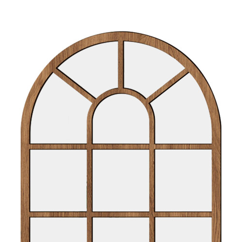 Arched Window Wall Mirror Windowpane Arch Mirror for Vanity Bedroom Ba 2