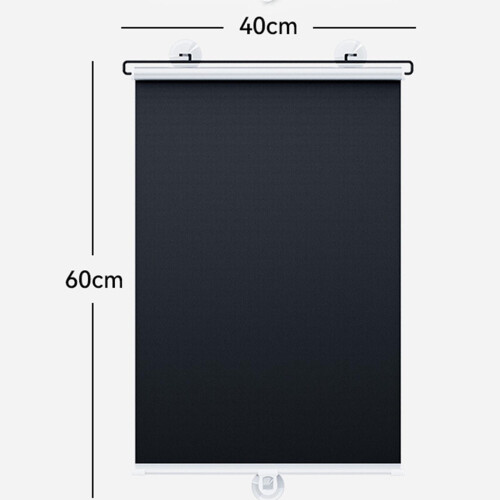 Car Windshield Roller Sunshade Versatile Black Easily Install Foldable 1