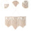 Tassel Tapestry Chic Macrame Woven Wall Hanging for Nursery Backdrop B 3
