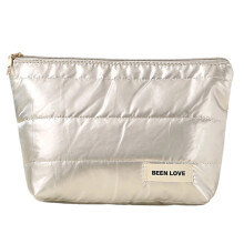 Fashion Waterproof Toiletry Organizers Large-silver clutch bag
