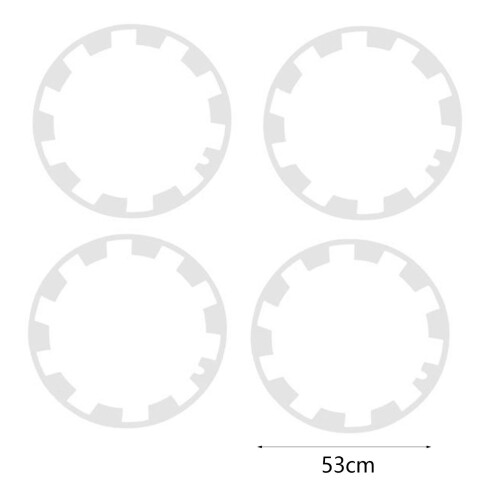 4Pcs Wheel Rim Protector Stylish Decorative 20 Inches for Tesla Model 1