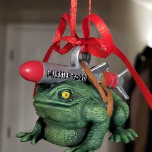 Joke Mistletoe Decors Alternative Rockets Toads Pendant Missiles 1
