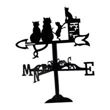 Small Metal Weathervane Decorative Weather Vane for Farmhouse Courtyar