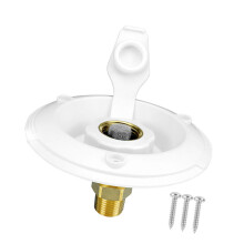 1/2" NPT Male City Water Fill Flange Brass Flush RV Water Backflow Pre
