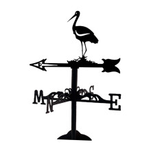 Small Metal Weathervane Decorative Weather Vane for Farmhouse Courtyar